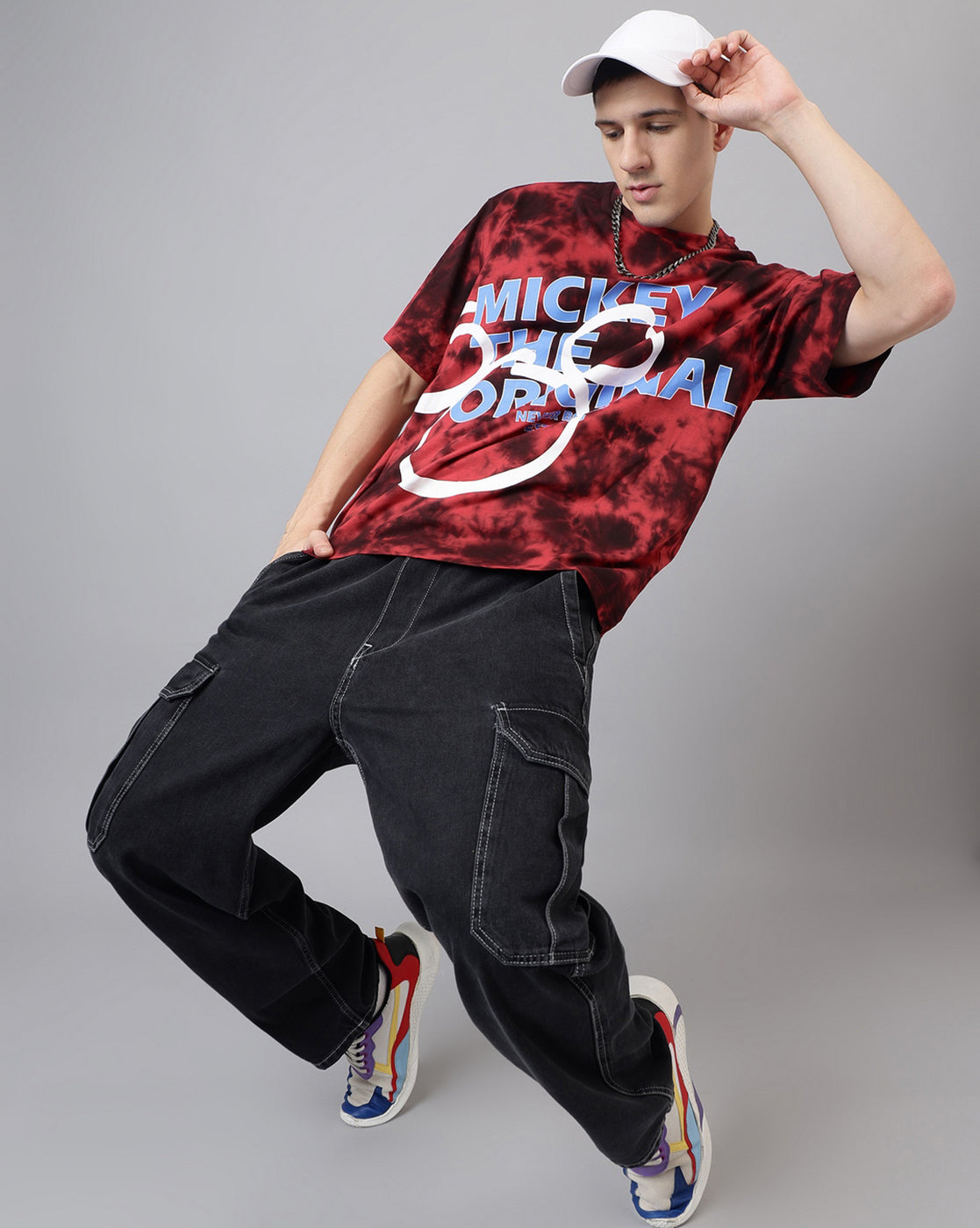 Mickey & Friends Printed Oversized Tshirt For Men