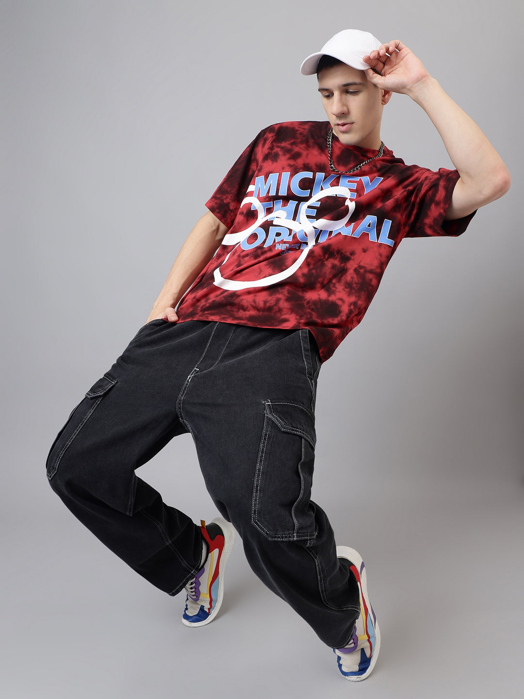 Mickey & Friends Printed Oversized Tshirt For Men