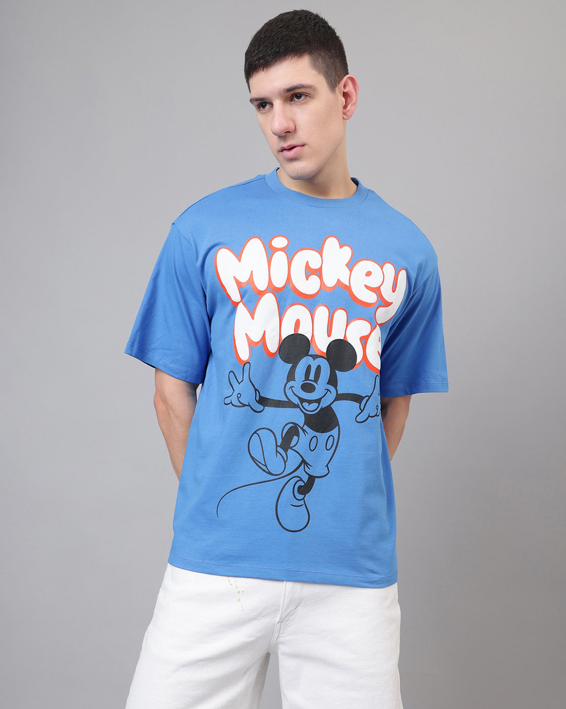 Mickey & Friends Printed Oversized Fit Tshirt For Men