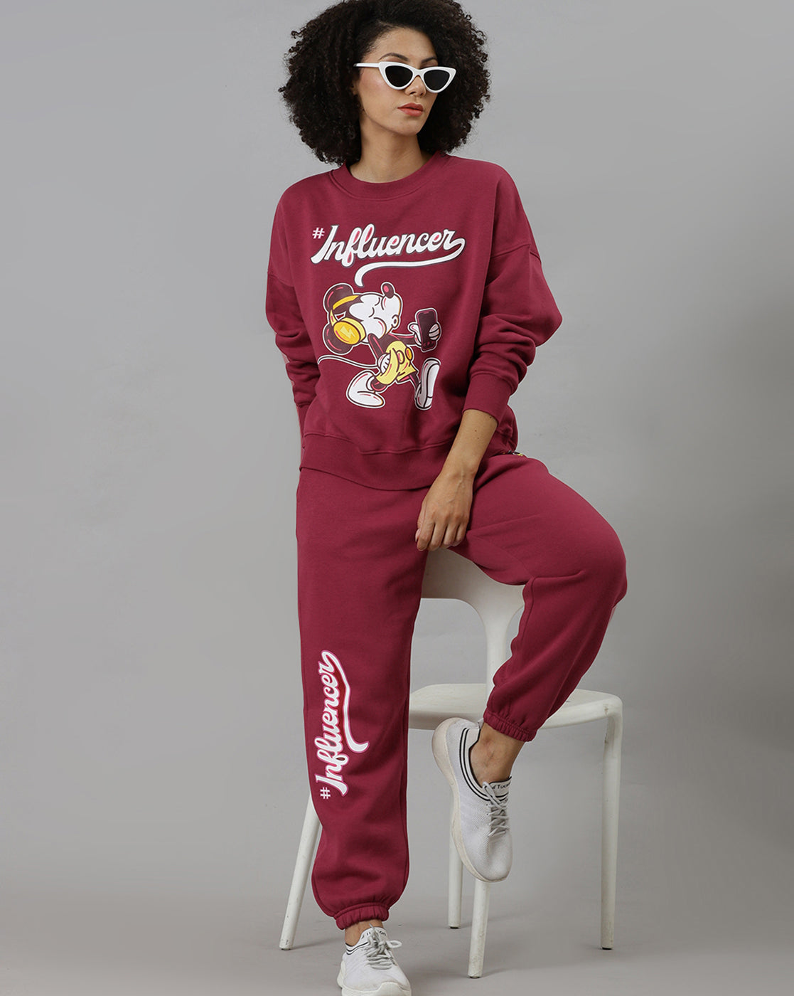 Mickey & Friends Printed Regular Fit Jogger For Women