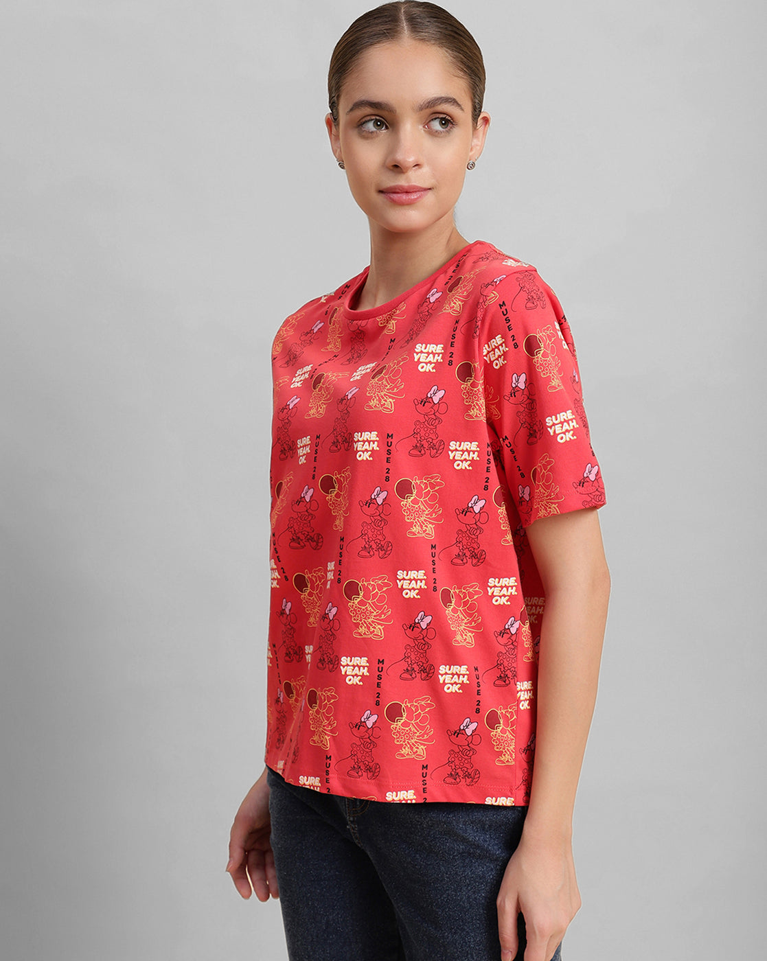 Mickey & Friends Regular Fit Tshirt For Women