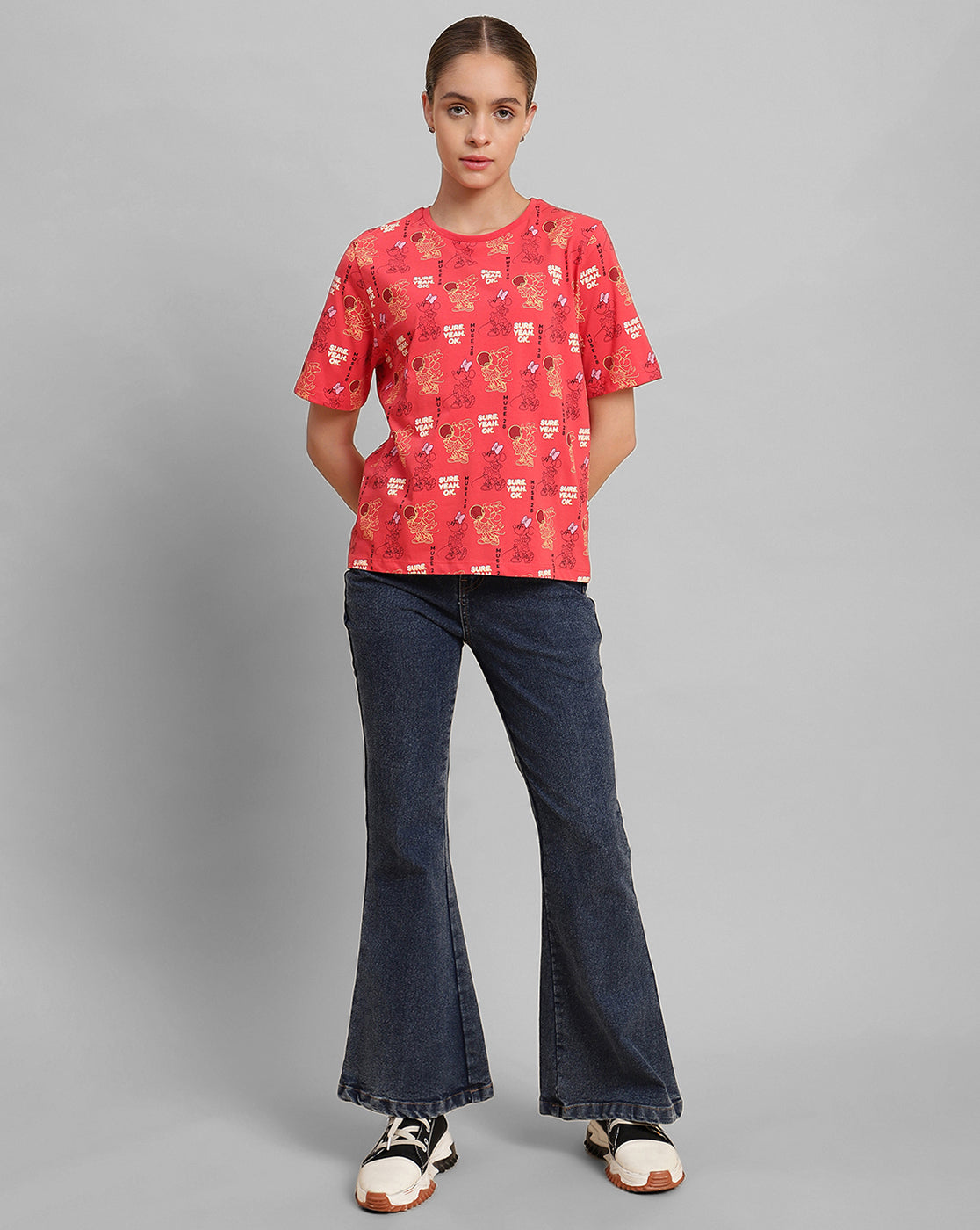 Mickey & Friends Regular Fit Tshirt For Women