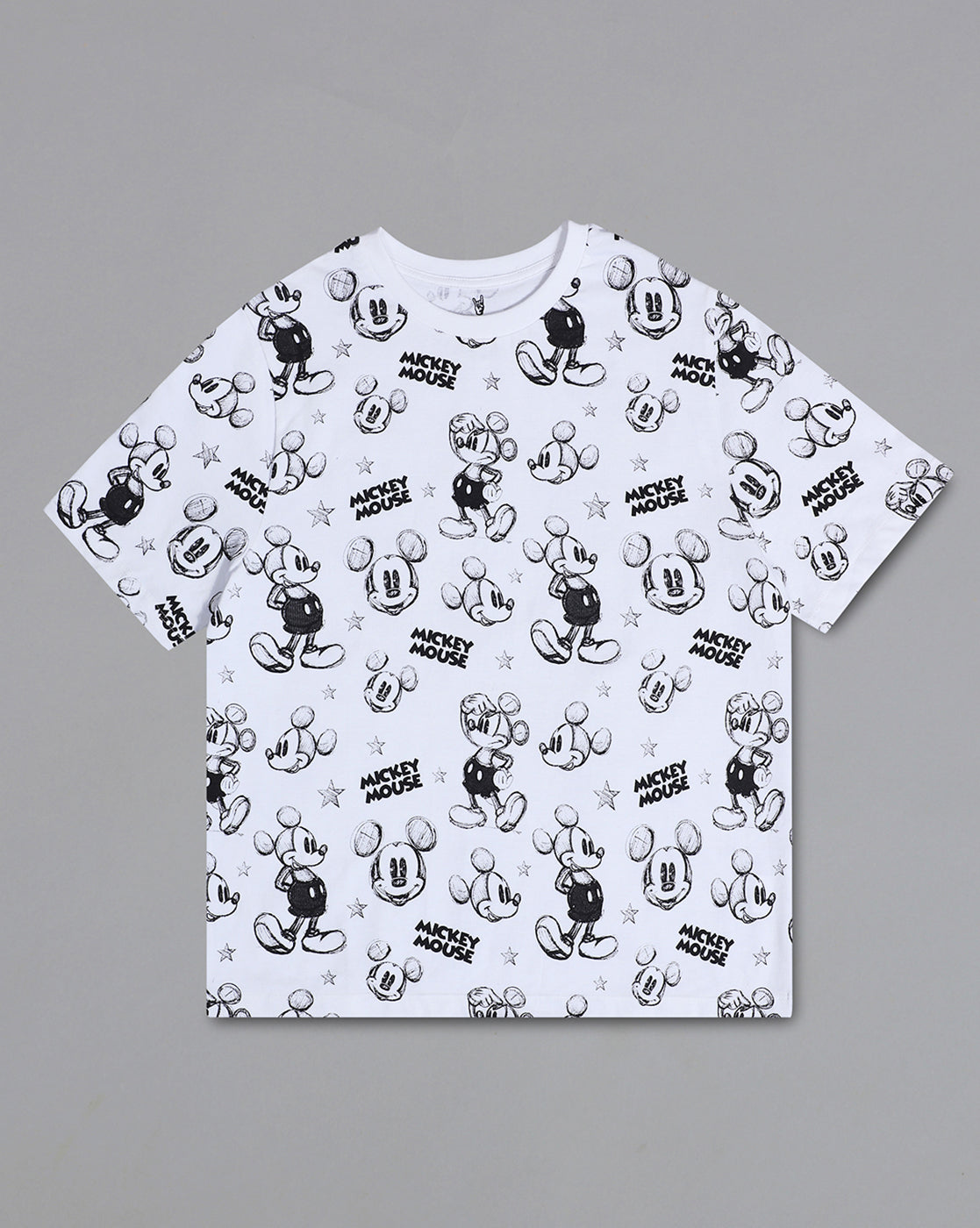 Mickey & Friends Printed Regular Fit Tshirt For Women