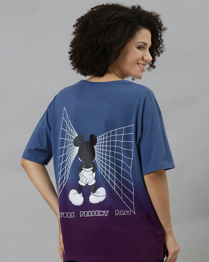 Mickey & Friends Printed Oversized Tshirt For Women