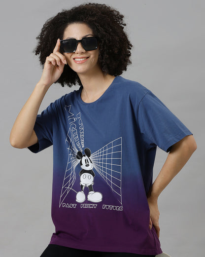 Mickey & Friends Printed Oversized Tshirt For Women