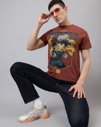 My Hero Academia Printed Regular Fit Tshirt For Men