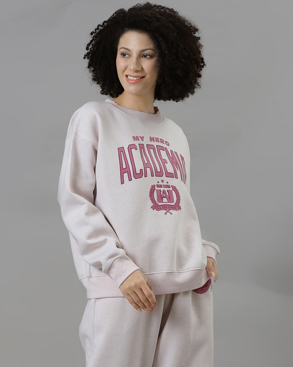 My Hero Academia Printed Relaxed Fit Sweatshirt For Women