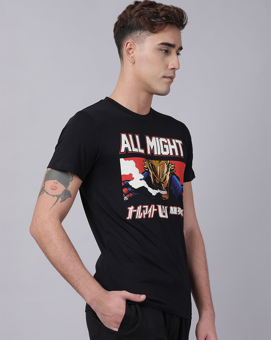 My Hero Academia Printed Regular Fit Tshirt For Men