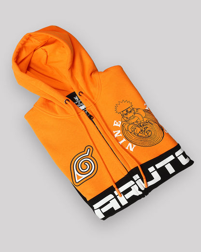 Naruto Printed Regular Fit Hoodie For Men