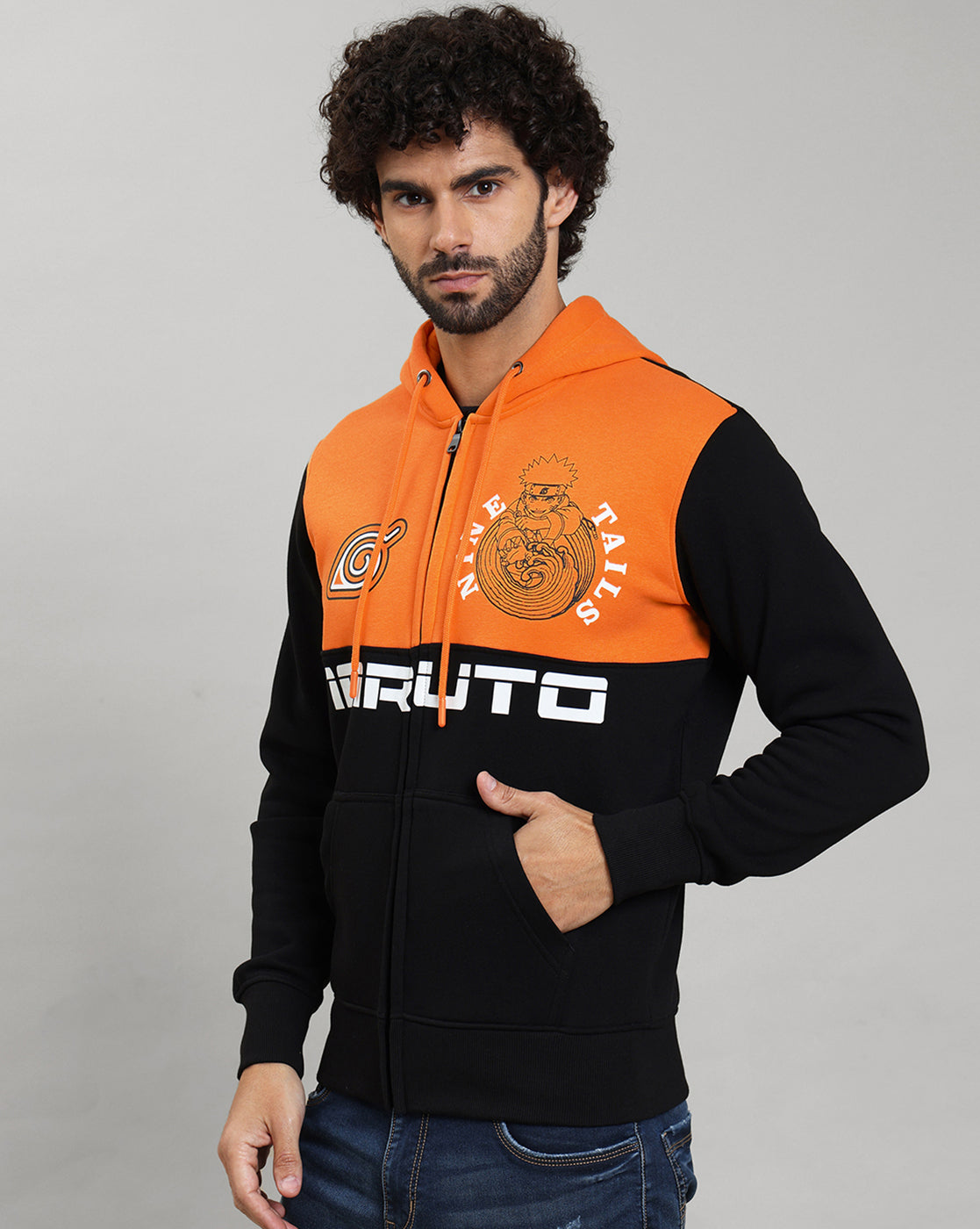 Naruto Regular Fit Hoodie Jacket Men