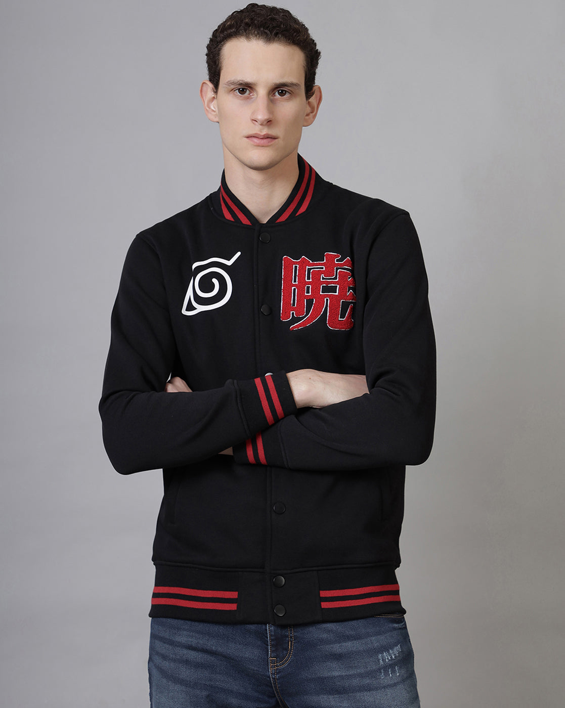 Naruto Akatsuki Varsity Jacket Men