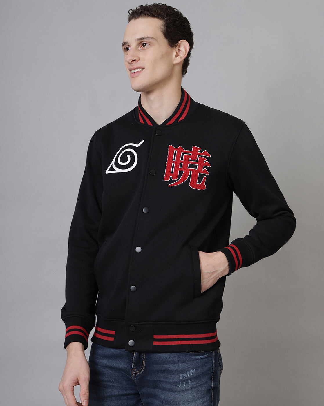 Naruto Akatsuki Varsity Jacket Men