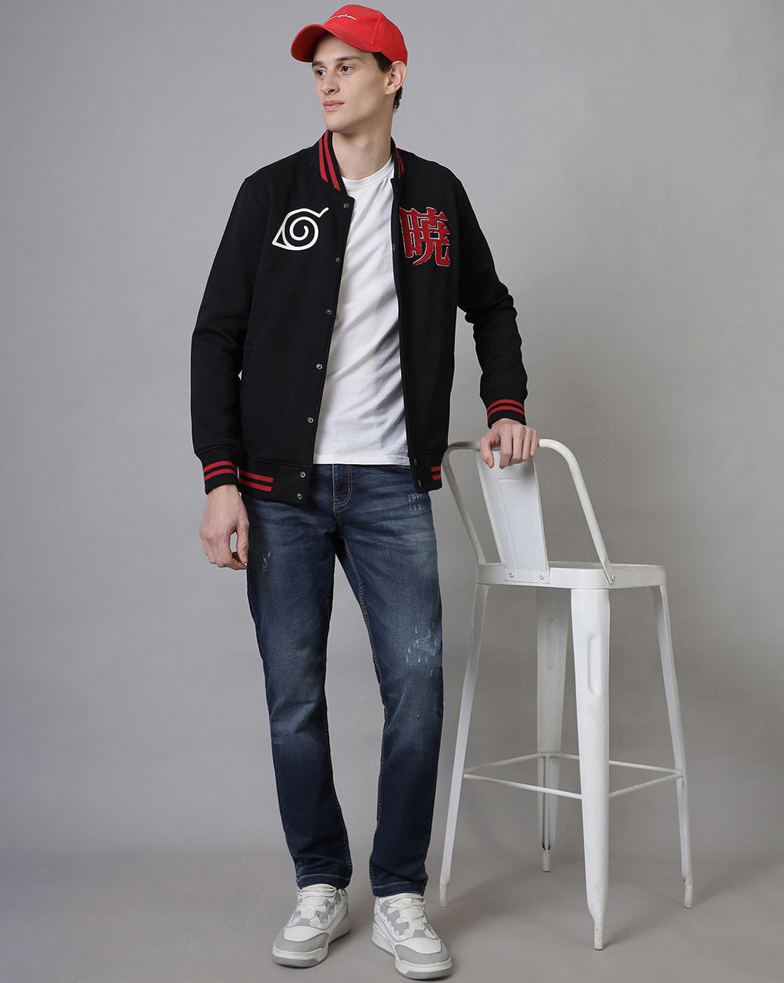 Naruto Akatsuki Varsity Jacket Men