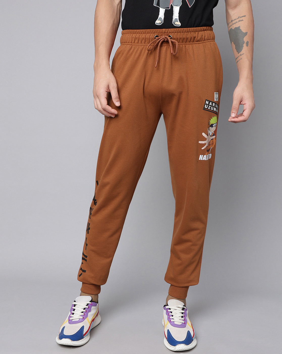 Naruto Printed Mid-Rise Jogger For Men