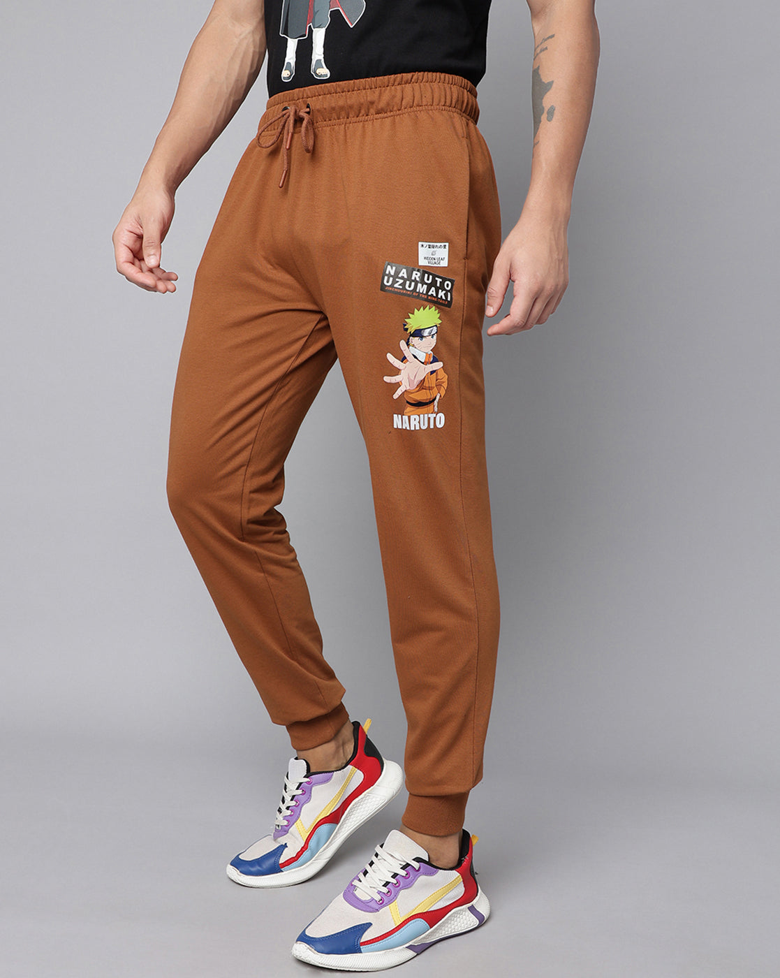 Naruto Printed Mid-Rise Jogger For Men