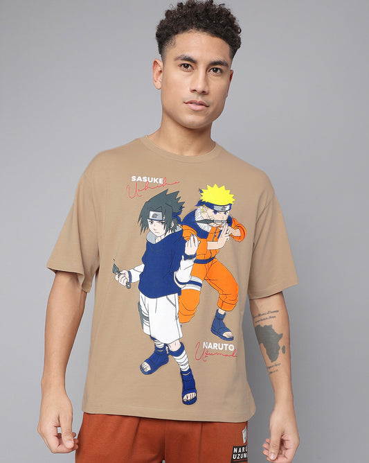 Naruto Printed Oversized Tshirt For Men