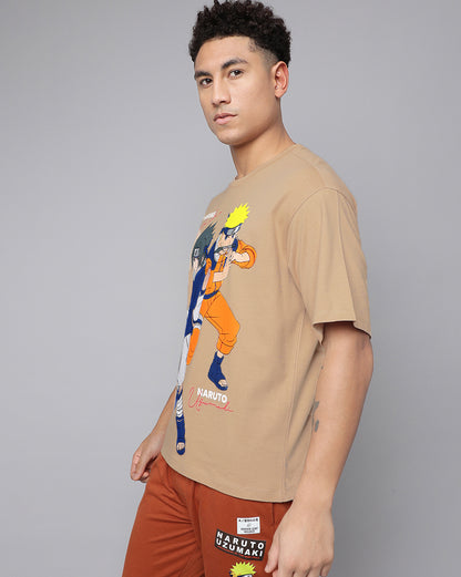 Naruto Printed Oversized Tshirt For Men