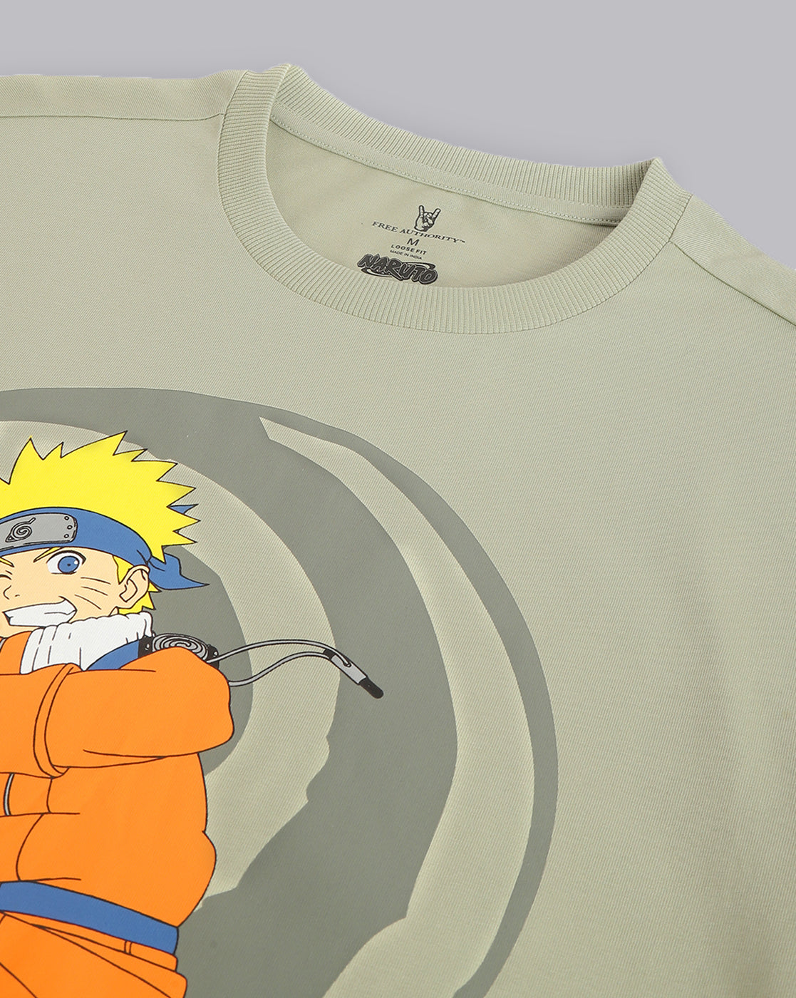 Naruto Printed Oversized Tshirt For Men