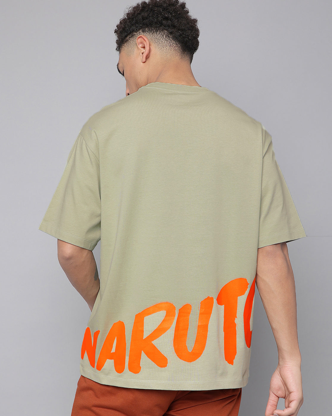 Naruto Printed Oversized Tshirt For Men