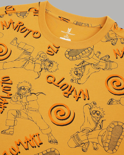 Naruto Printed Oversize Tshirt For Men