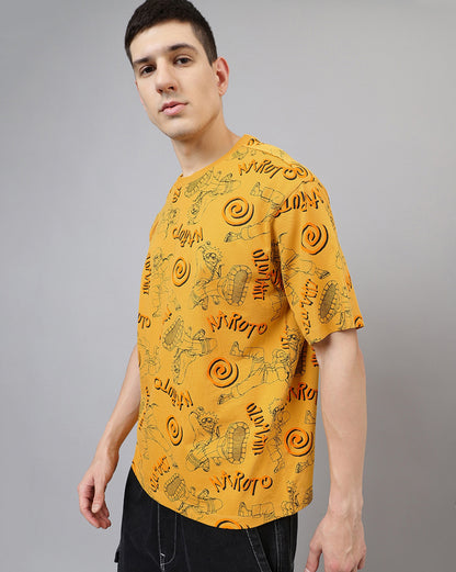 Naruto Printed Oversize Tshirt For Men