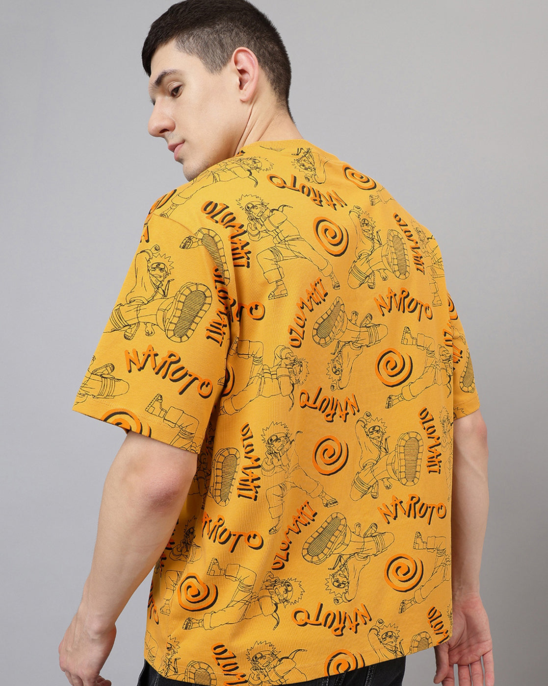 Naruto Printed Oversize Tshirt For Men