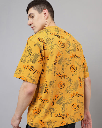 Naruto Printed Oversize Tshirt For Men