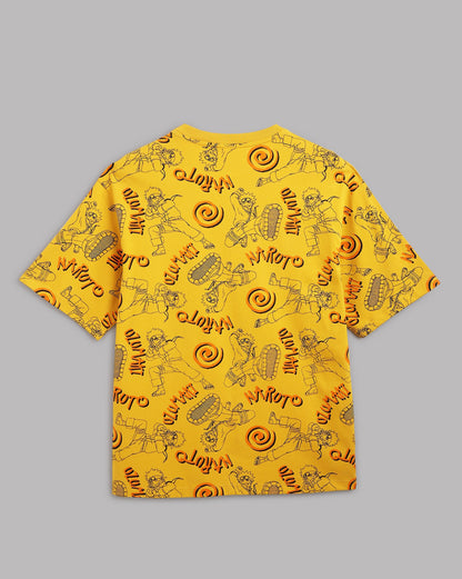 Naruto Printed Oversize Tshirt For Men