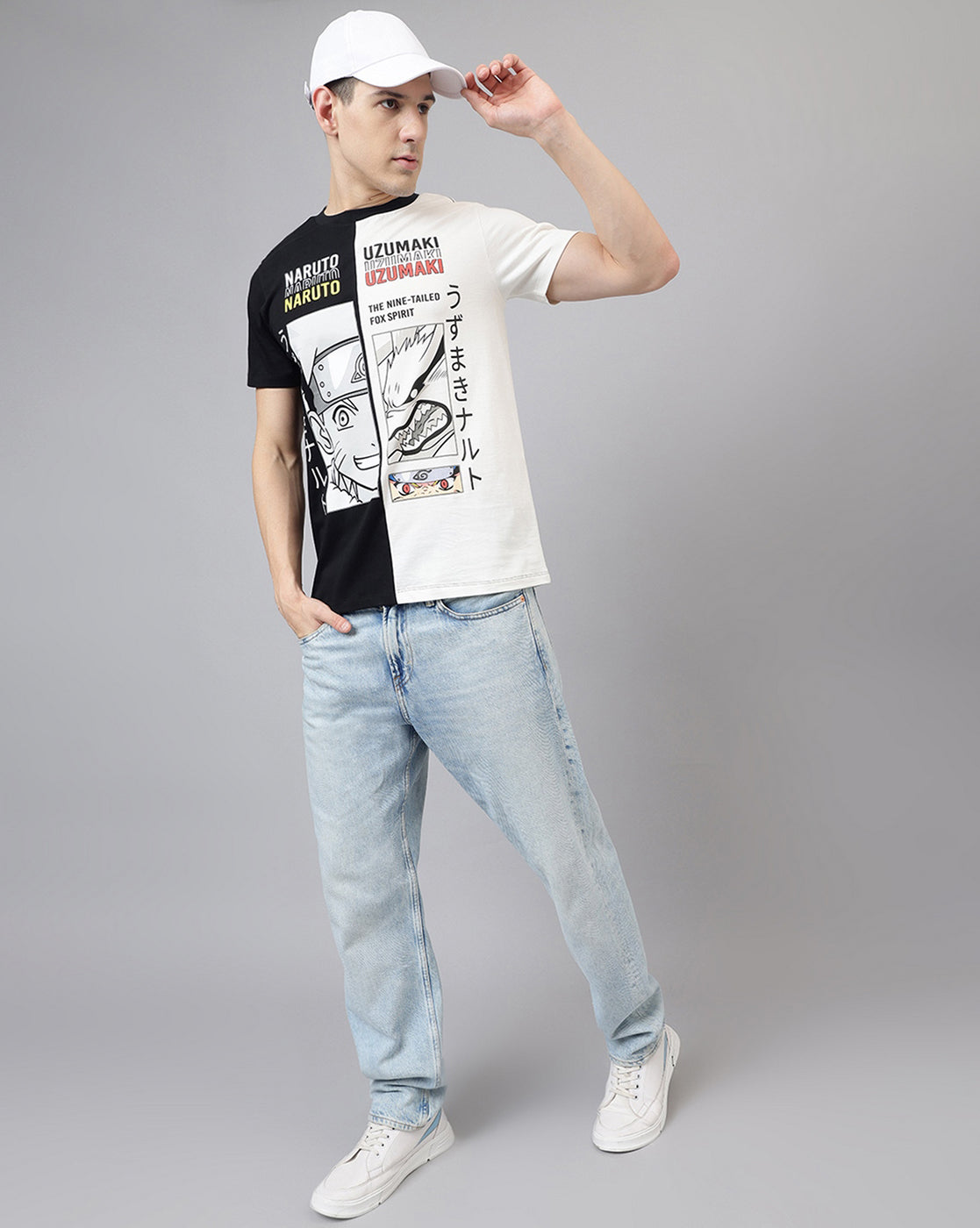 Naruto Printed Regular Fit Tshirt For Men