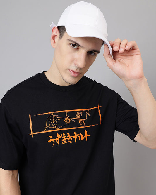 Naruto Printed Oversized Fit Tshirt For Men