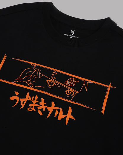 Naruto Printed Oversized Fit Tshirt For Men