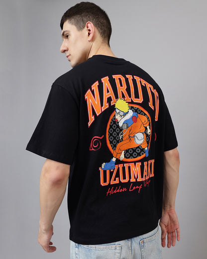 Naruto Printed Oversized Fit Tshirt For Men