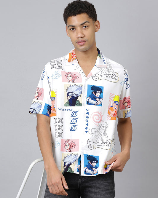 Naruto Printed Regular Fit Shirt For Men