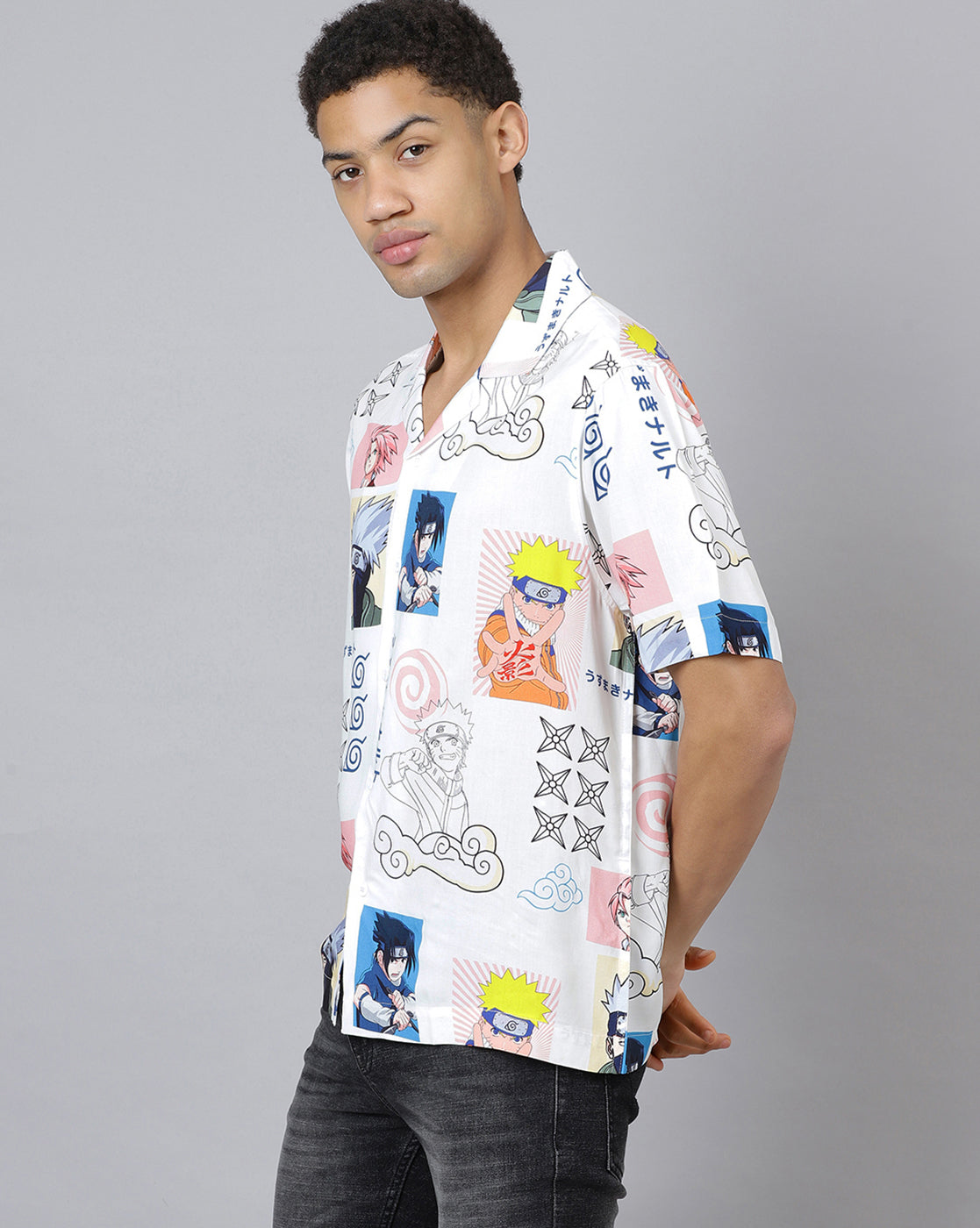 Naruto Printed Regular Fit Shirt For Men