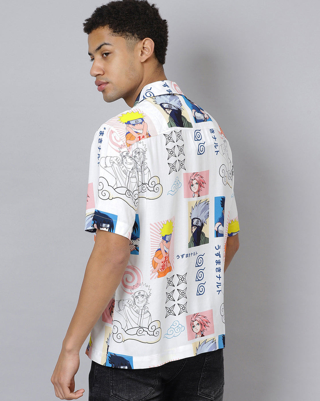 Naruto Printed Regular Fit Shirt For Men