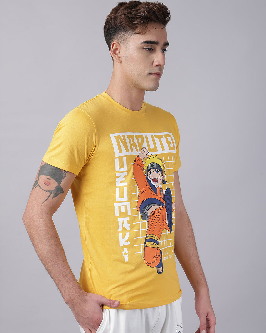 Naruto Printed Regular Fit Tshirt For Men