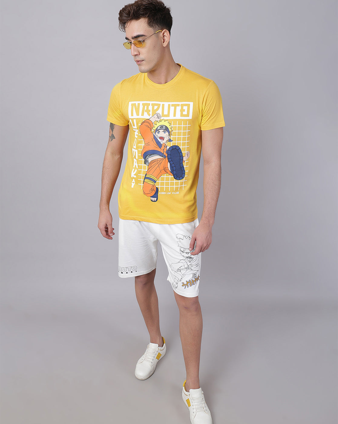 Naruto Printed Regular Fit Tshirt For Men