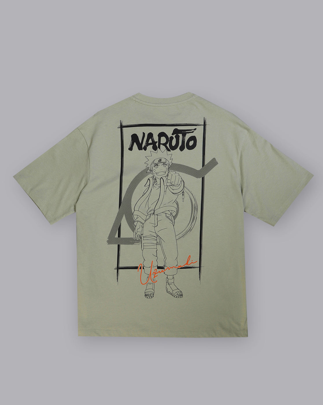 Naruto Printed Oversize Tshirt For Men