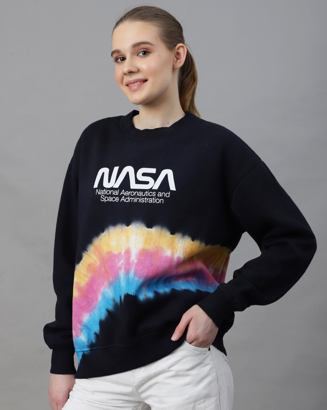 Nasa Oversized Sweatshirt Women