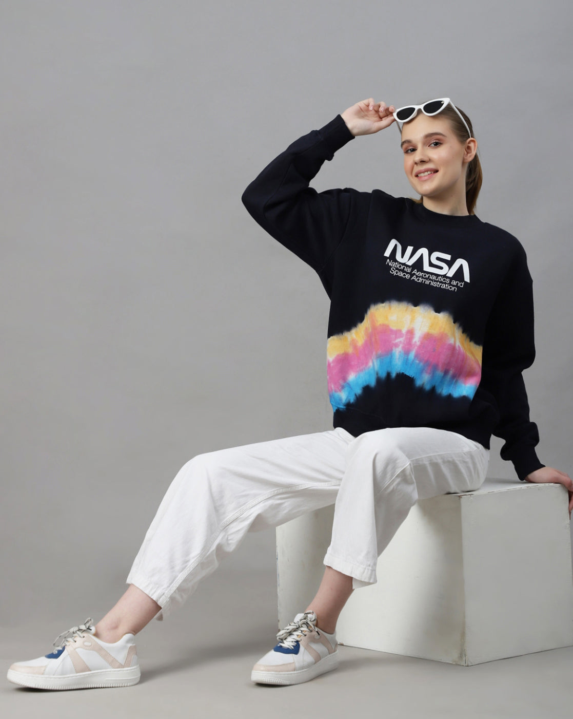 Nasa Oversized Sweatshirt Women