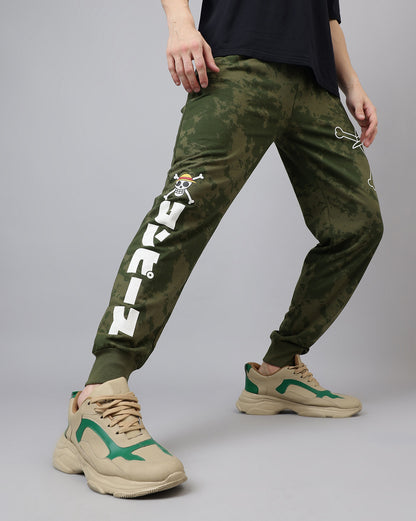 One Piece Printed Regular Fit Jogger For Men