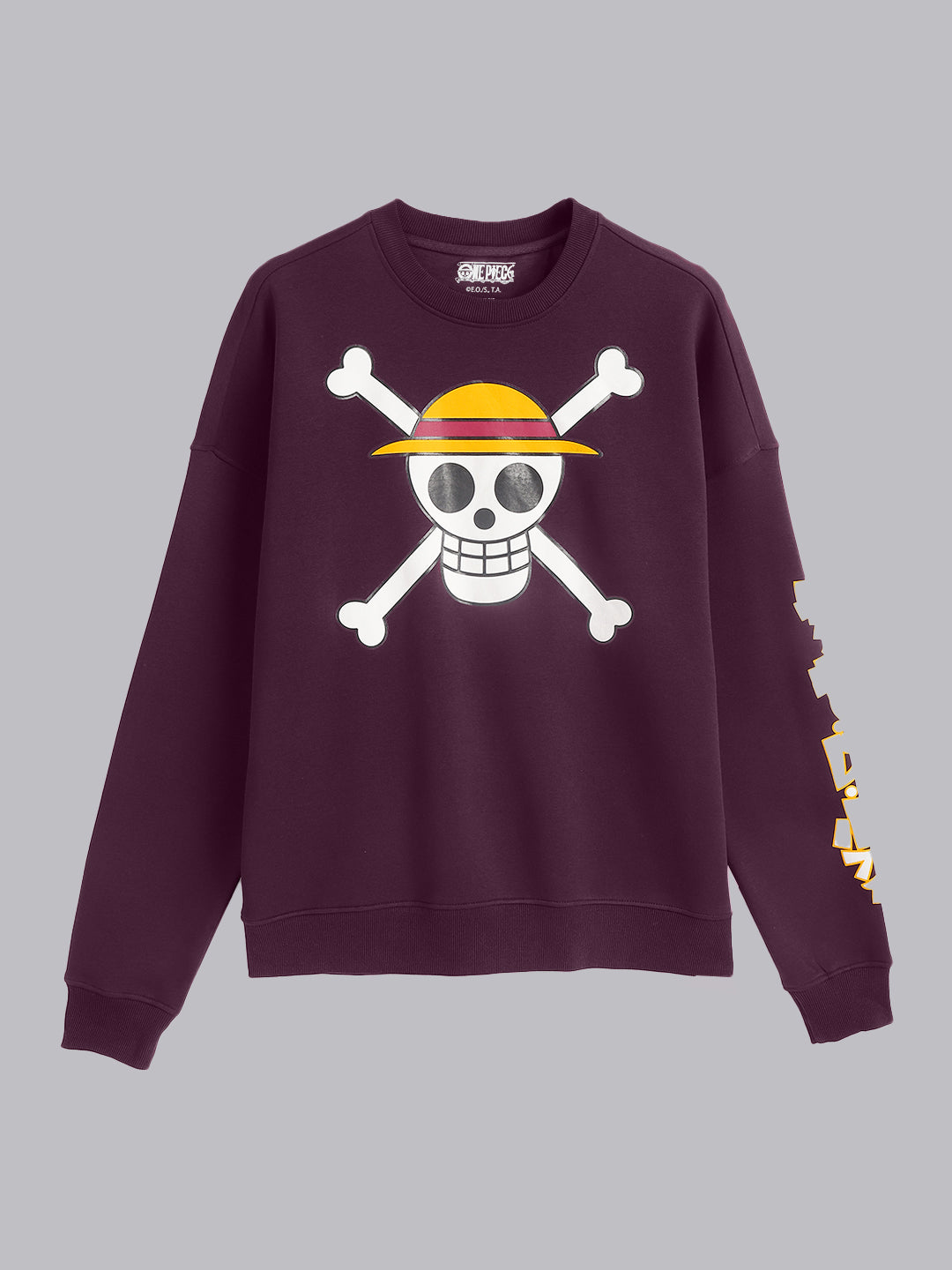 One Piece Straw Hat Pirates Oversized Sweatshirt Men