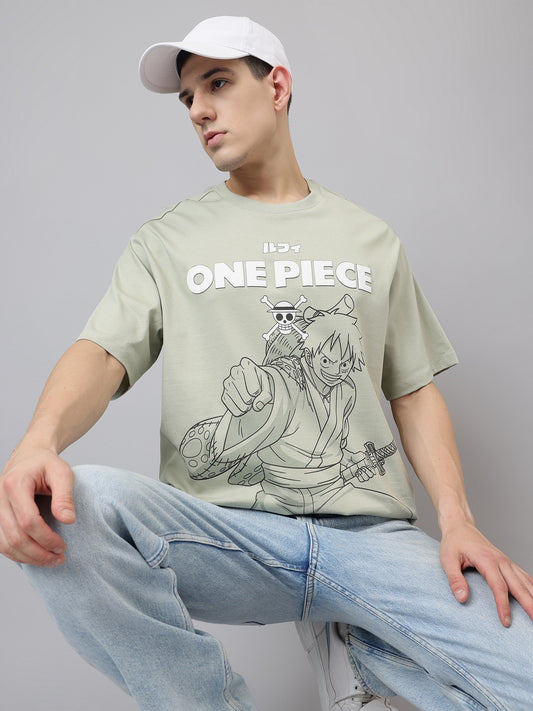 One Piece Printed oversized Tshirt For Men