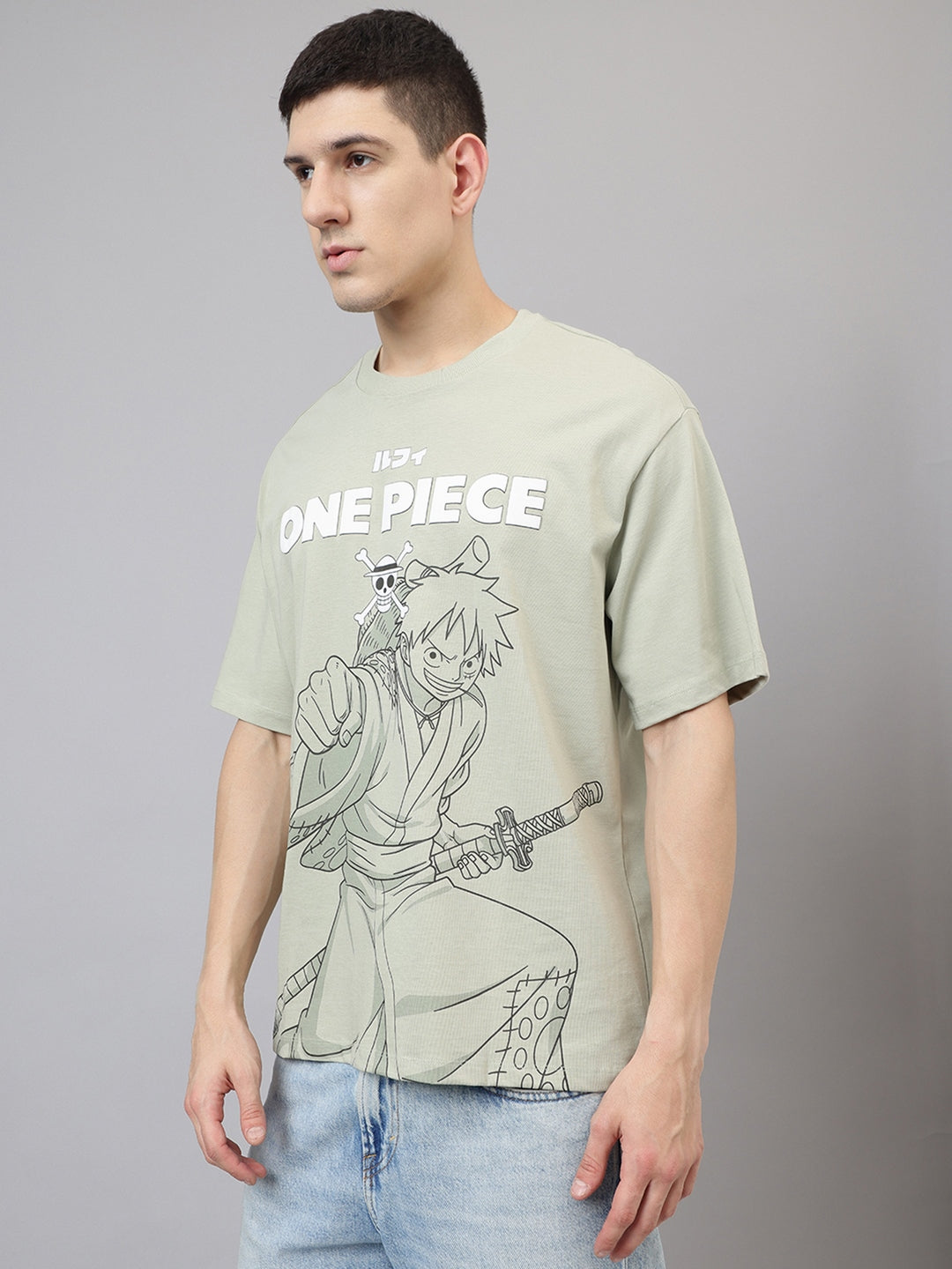 One Piece Printed oversized Tshirt For Men