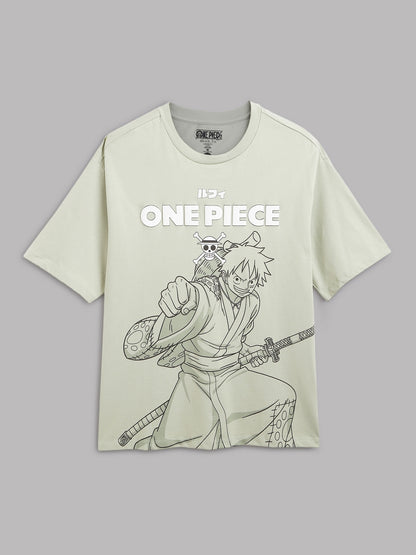 One Piece Printed oversized Tshirt For Men