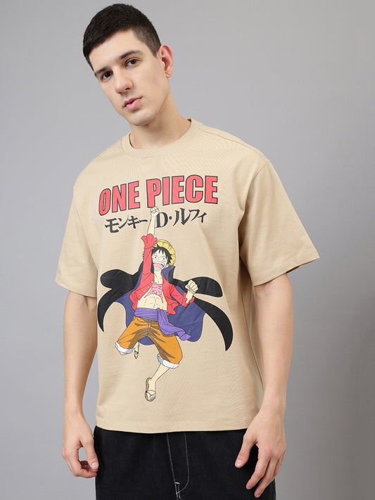 One Piece Printed oversized Tshirt For Men