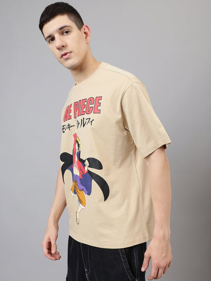 One Piece Printed oversized Tshirt For Men