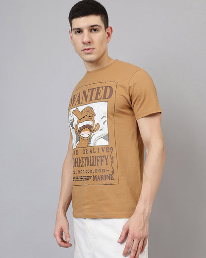 One Piece Printed Regular Fit Tshirt For Men