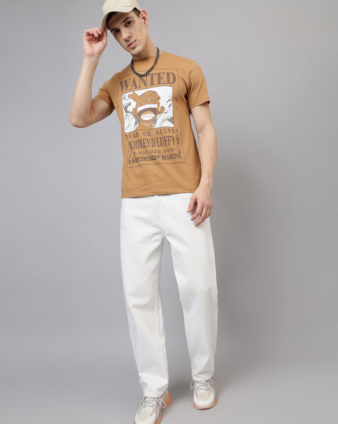 One Piece Printed Regular Fit Tshirt For Men