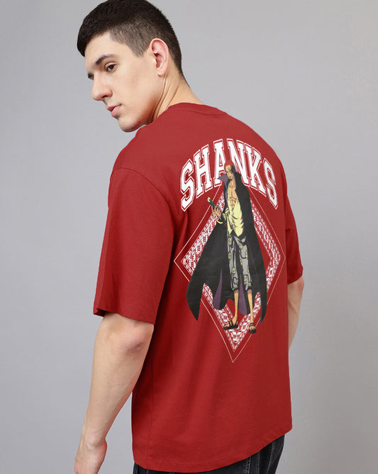 One Piece Printed Oversized Tshirt For Men